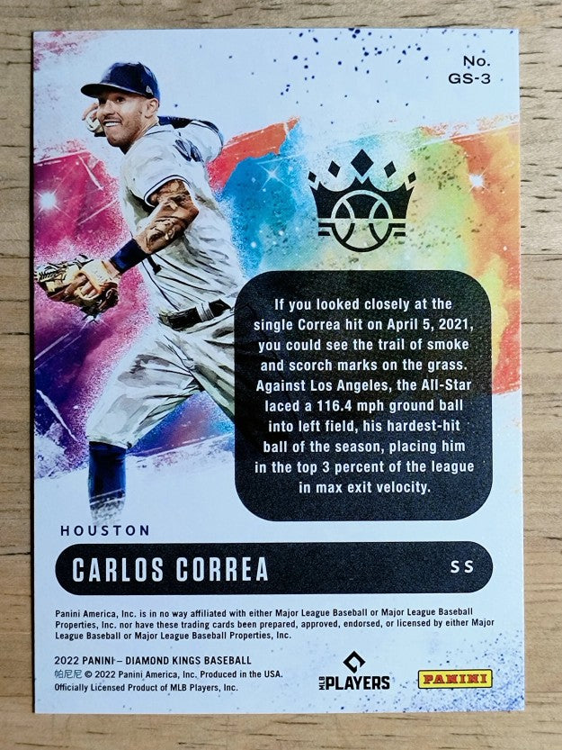 2022 Diamond Kings Gallery of Stars #3 Carlos Correa