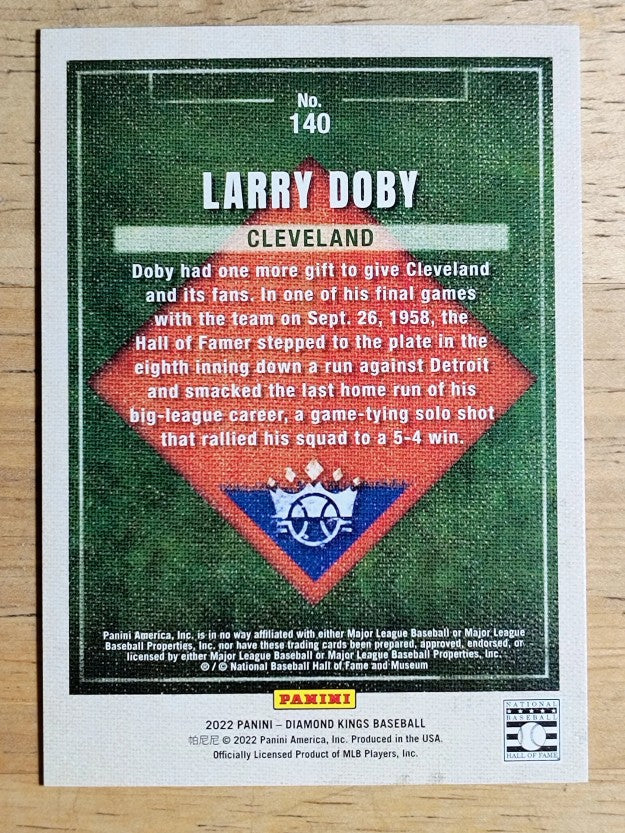 2022 Diamond Kings Gray Frame #140 Larry Doby SP