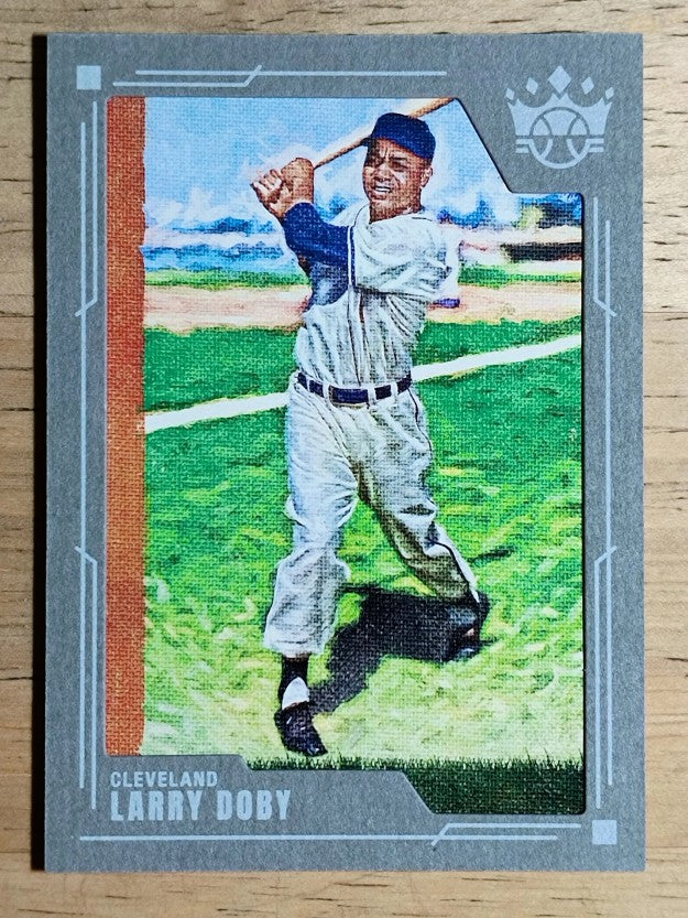2022 Diamond Kings Gray Frame #140 Larry Doby SP
