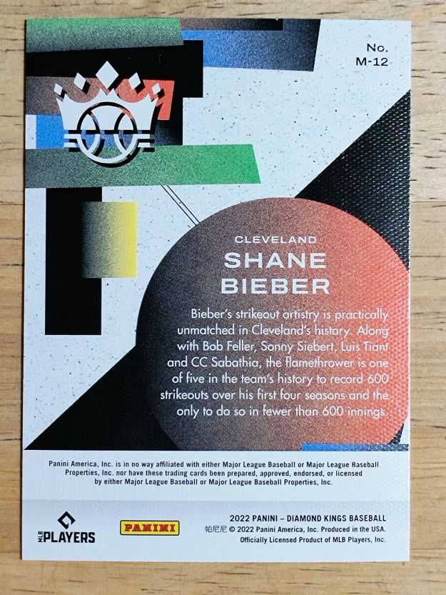 2022 Diamond Kings Maestros #12 Shane Bieber