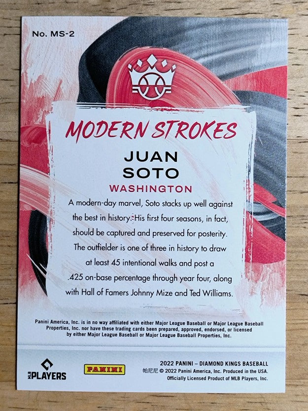 2022 Diamond Kings Modern Strokes #2 Juan Soto