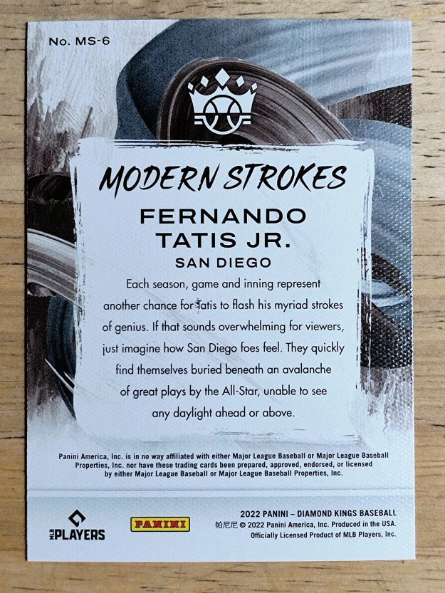 2022 Diamond Kings Modern Strokes #6 Fernando Tatis Jr.