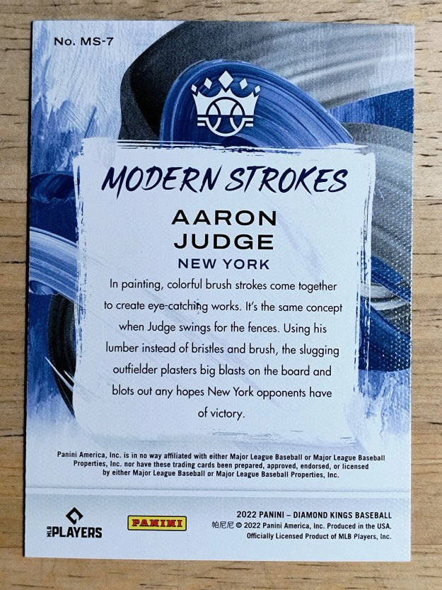 2022 Diamond Kings Modern Strokes #7 Aaron Judge