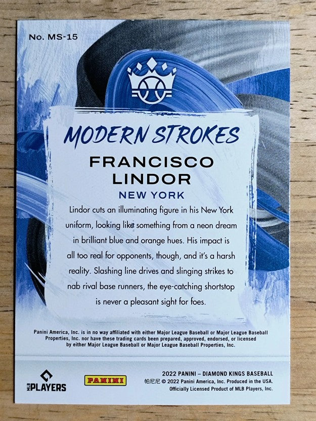 2022 Diamond Kings Modern Strokes #15 Francisco Lindor
