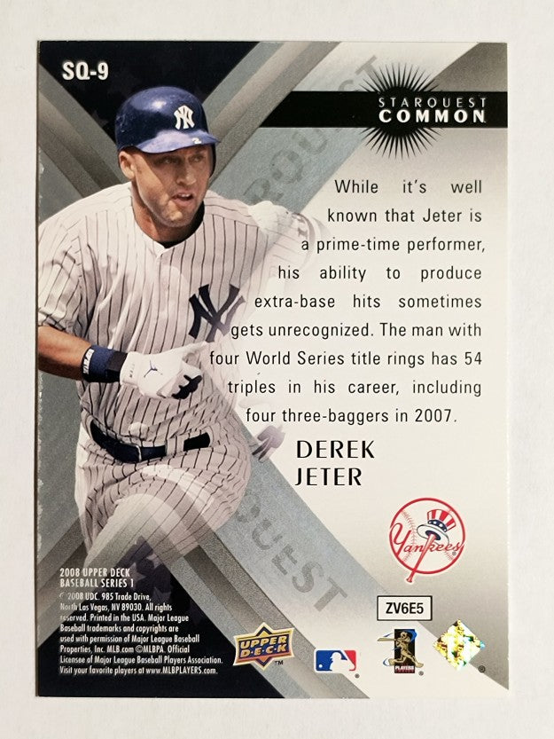 2008 Upper Deck StarQuest #9 Derek Jeter