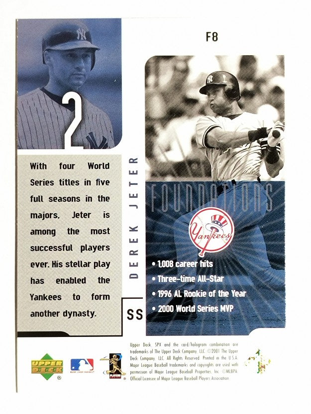 2001 SPx Foundations #F8 Derek Jeter