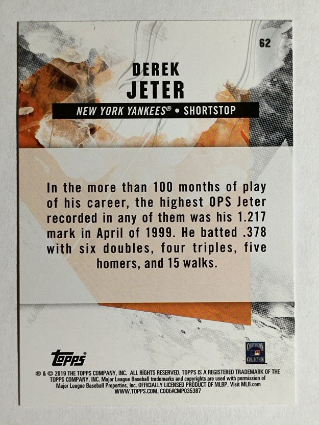 2019 Topps Fire #62 Derek Jeter
