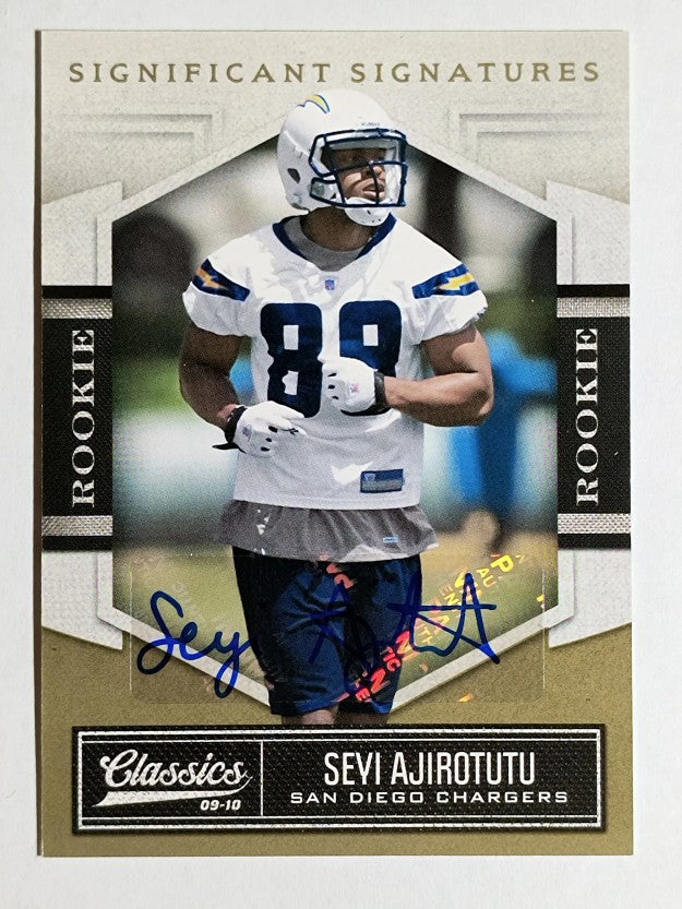 2010 Classics Significant Signatures Gold #191 Seyi Ajirotutu/499