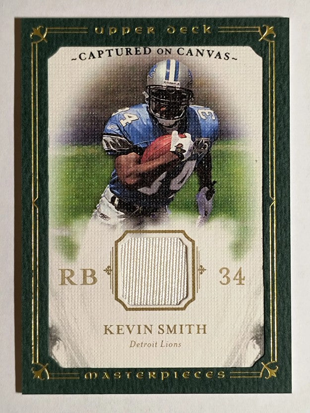 2008 UD Masterpieces Captured on Canvas Jerseys #CC42 Kevin Smith
