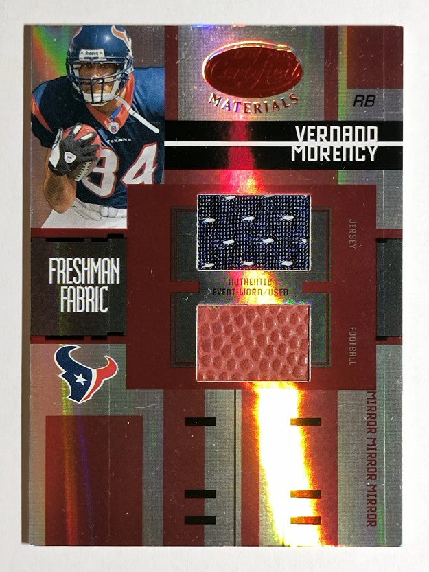 2005 Leaf Certified Materials Mirror Red Materials #228 Vernand Morency