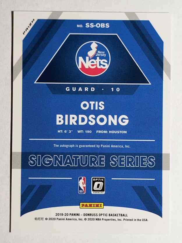 2019-20 Donruss Optic Signature Series Holo #10 Otis Birdsong