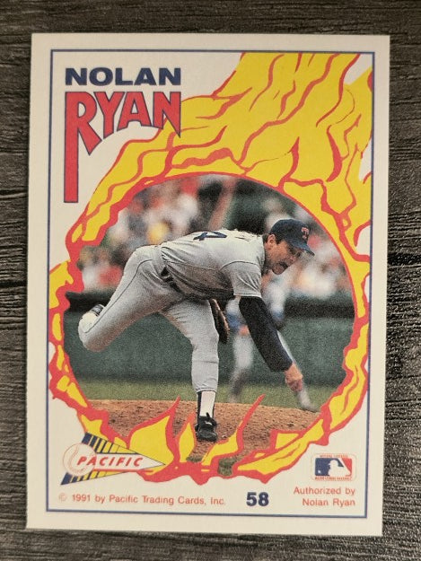 1991 Pacific Ryan Texas Express I #58 Nolan Ryan/Pitching in 1989 All-Star Game