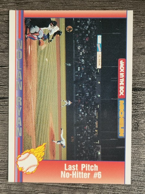1991 Pacific Ryan Texas Express I #63 Nolan Ryan/Last Pitch No-Hitter Number 6