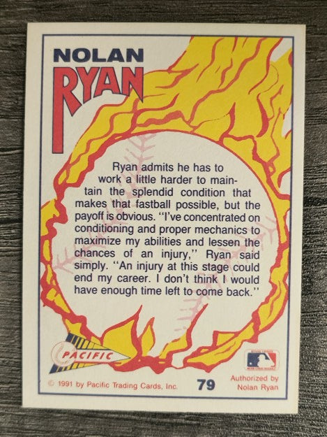 1991 Pacific Ryan Texas Express I #79 Nolan Ryan/Hard Work and Conditioning