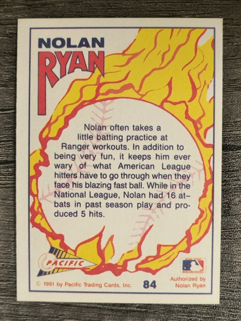 1991 Pacific Ryan Texas Express I #84 Nolan Ryan/B.P. in Texas