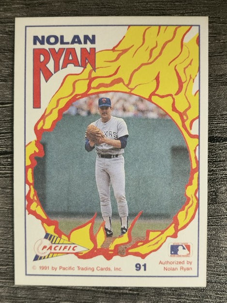 1991 Pacific Ryan Texas Express I #91 Nolan Ryan/The Pick Off