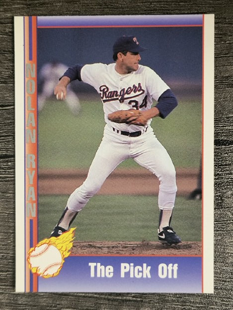 1991 Pacific Ryan Texas Express I #91 Nolan Ryan/The Pick Off