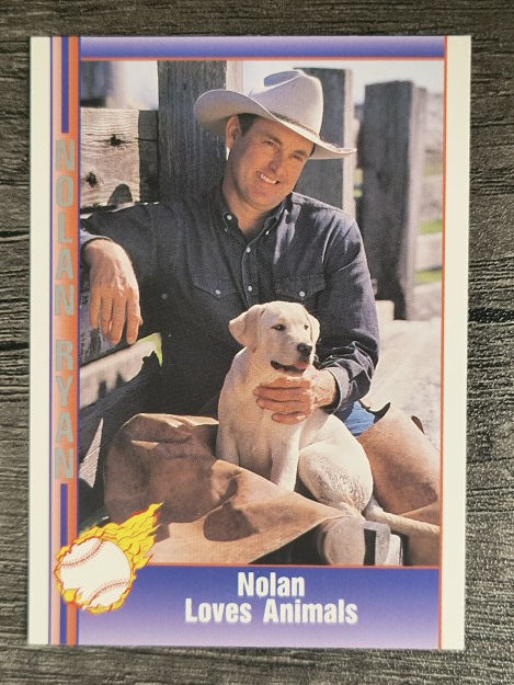 1992 Pacific Ryan Texas Express II #120 Nolan Ryan/Loves Animals