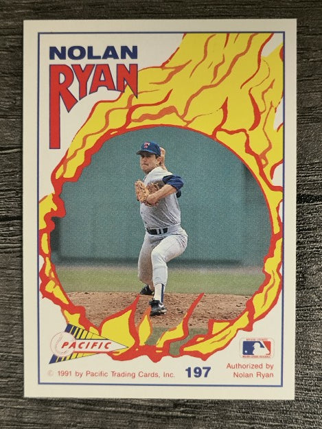 1992 Pacific Ryan Texas Express II #197 Nolan Ryan/Pitching in Fenway Park