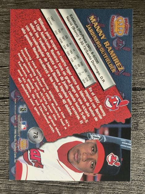 1998 Pacific #78 Manny Ramirez