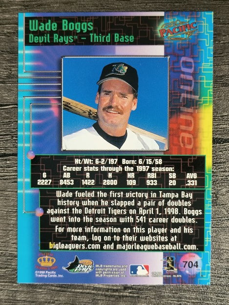 1998 Pacific Online #704 Wade Boggs