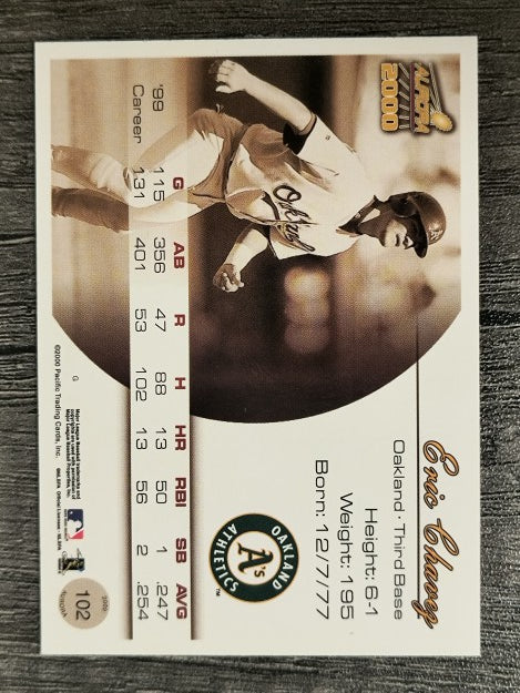 2000 Aurora Pinstripes #102 Eric Chavez