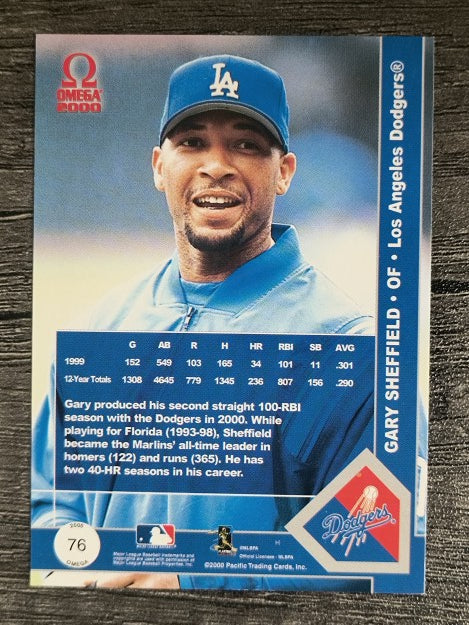 2000 Pacific Omega #76 Gary Sheffield
