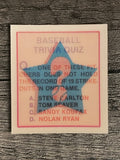 1986 Sportflics Trivia #69 Baseball Trivia Quiz