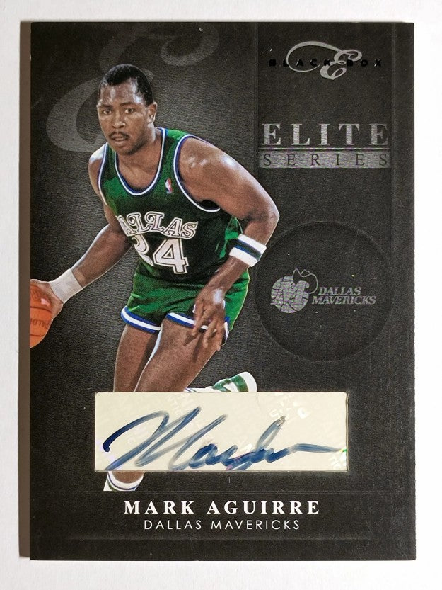 2010-11 Elite Black Box Elite Series Signatures #4 Mark Aguirre/10