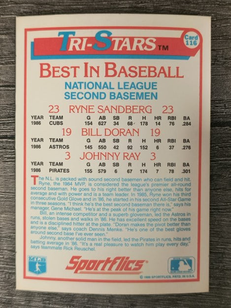 1987 Sportflics #116 Tri-Stars Ryne Sandberg