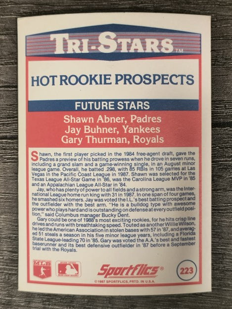 1988 Sportflics #223 Jay Buhner