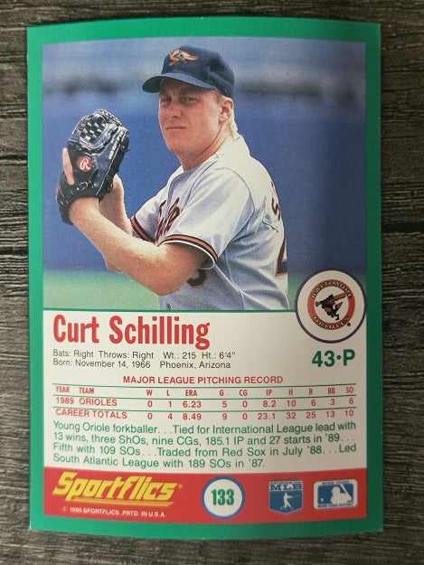 1990 Sportflics #133 Curt Schilling