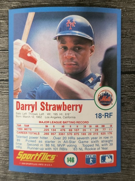 1990 Sportflics #146 Darryl Strawberry