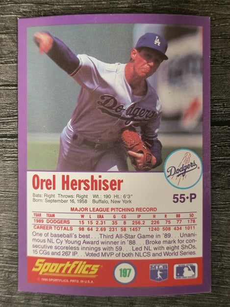 1990 Sportflics #197 Orel Hershiser
