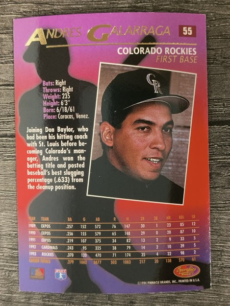 1994 Sportflics #55 Andres Galarraga