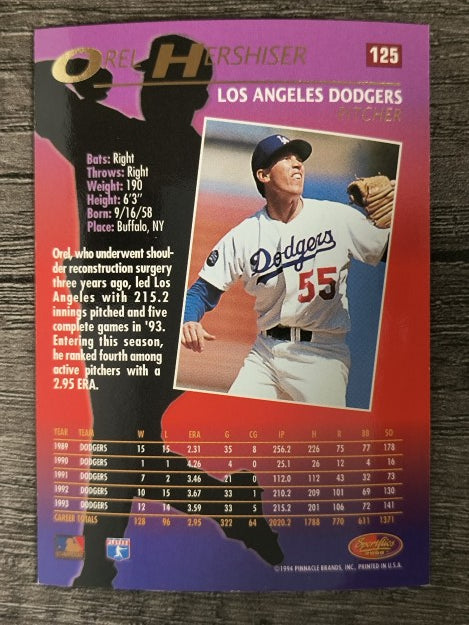 1994 Sportflics #125 Orel Hershiser