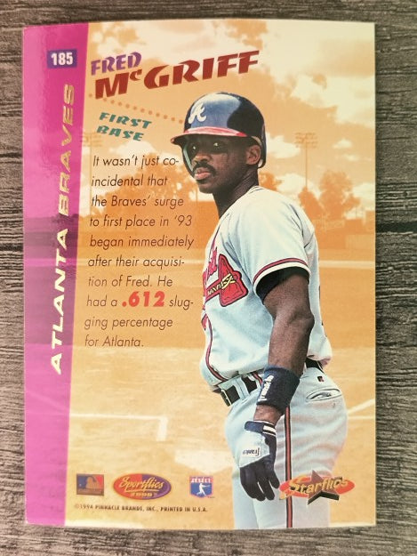 1994 Sportflics #185 Fred McGriff SF