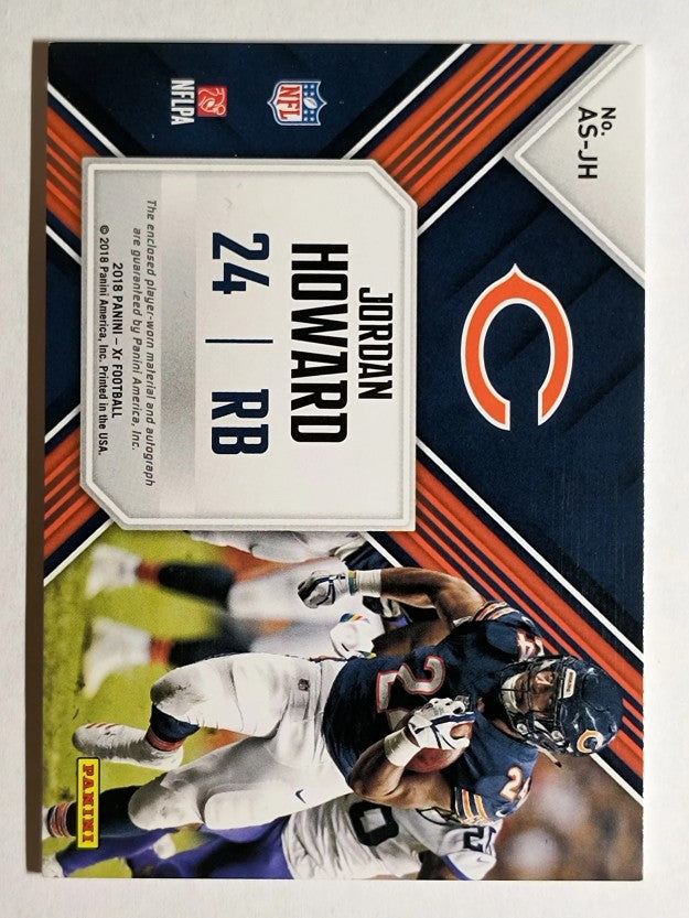 2018 Panini XR Autograph Swatches Gold #19 Jordan Howard/10