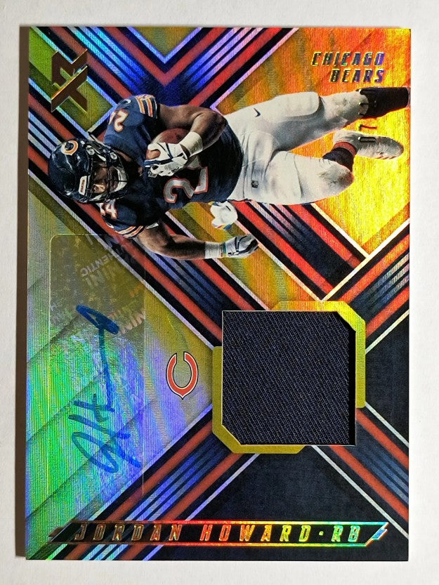 2018 Panini XR Autograph Swatches Gold #19 Jordan Howard/10