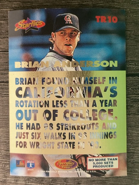 1994 Sportflics Rookie/Traded Rookie Starflics #TR10 Brian Anderson