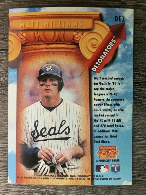 1995 Sportflix Detonators #DE2 Matt Williams