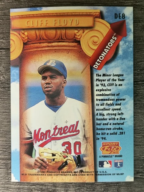 1995 Sportflix Detonators #DE8 Cliff Floyd