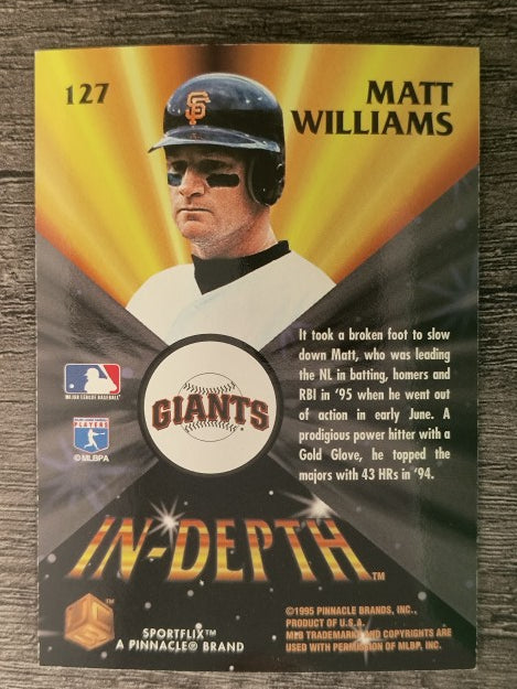 1995 UC3 #127 Matt Williams ID