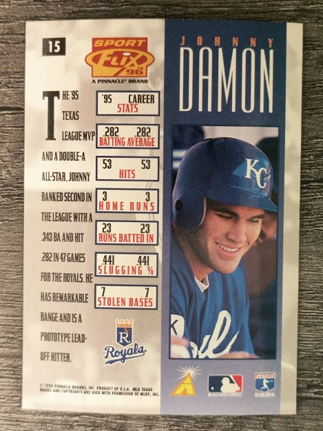 1996 Sportflix #15 Johnny Damon