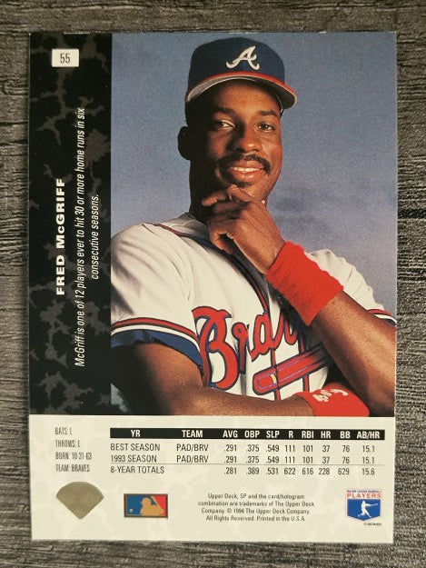 1994 SP #55 Fred McGriff