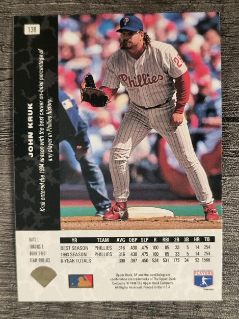 1994 SP #138 John Kruk