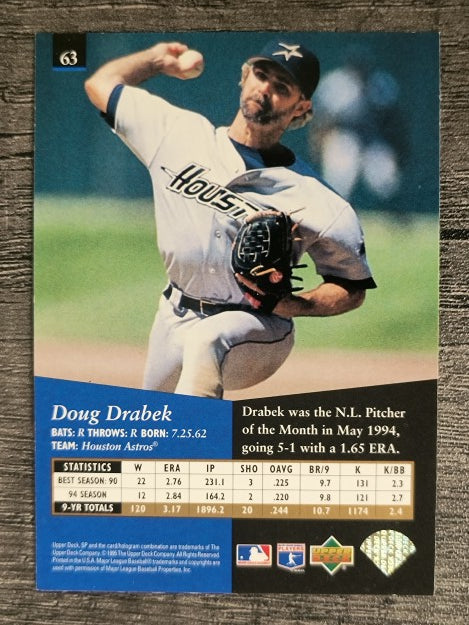 1995 SP #63 Doug Drabek