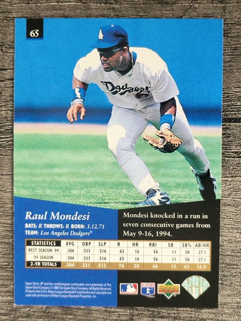 1995 SP #65 Raul Mondesi