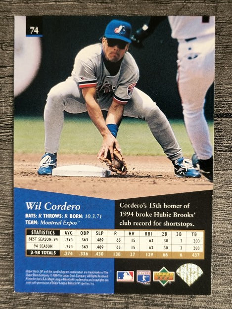 1995 SP #74 Wil Cordero