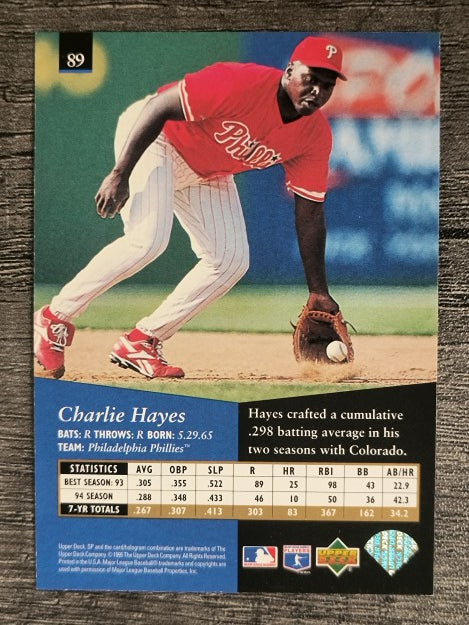1995 SP #89 Charlie Hayes